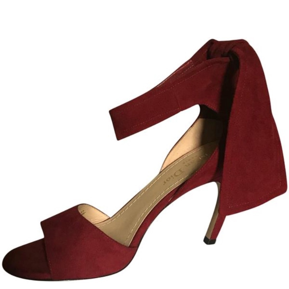 NWT~Dior Scarlet La Belle D Suede Sandals Size 6